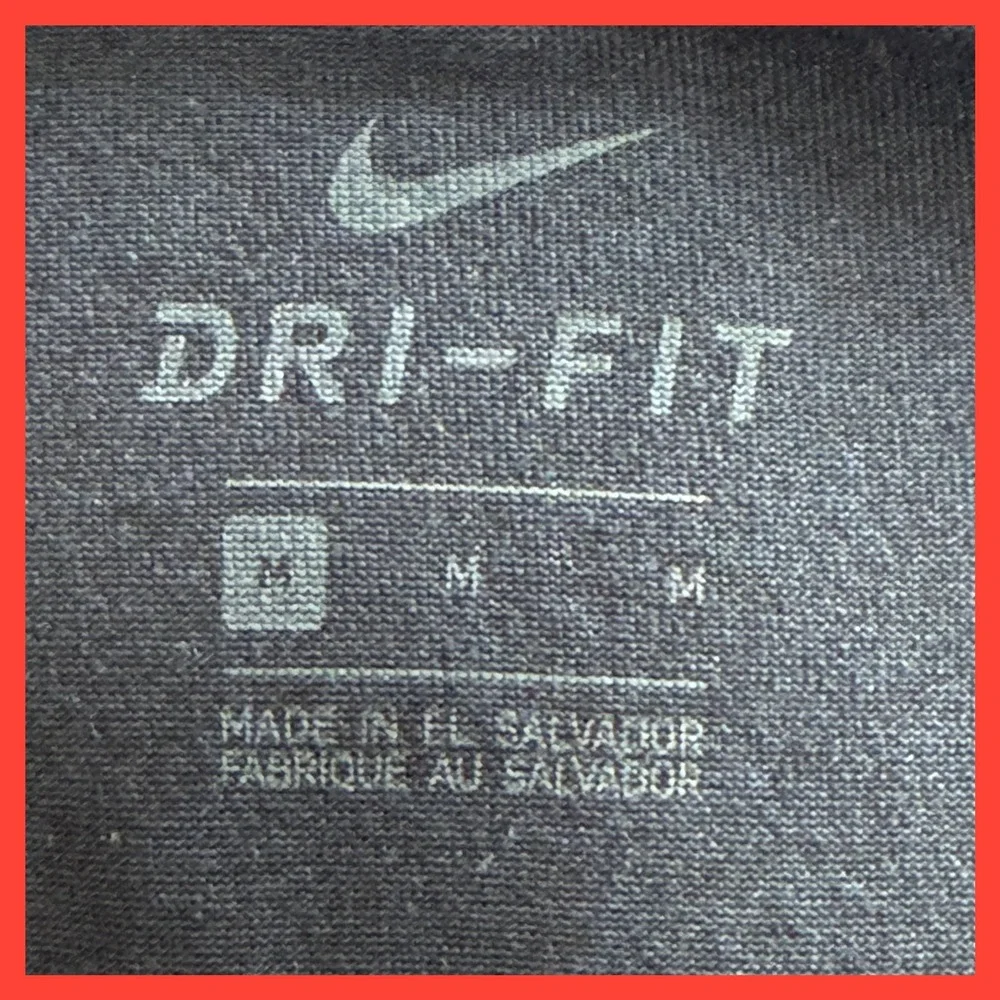 Nike Mens Dri-FIT Short Sleeve Training T-Shirt Navy Blue Size M Medium Swoosh